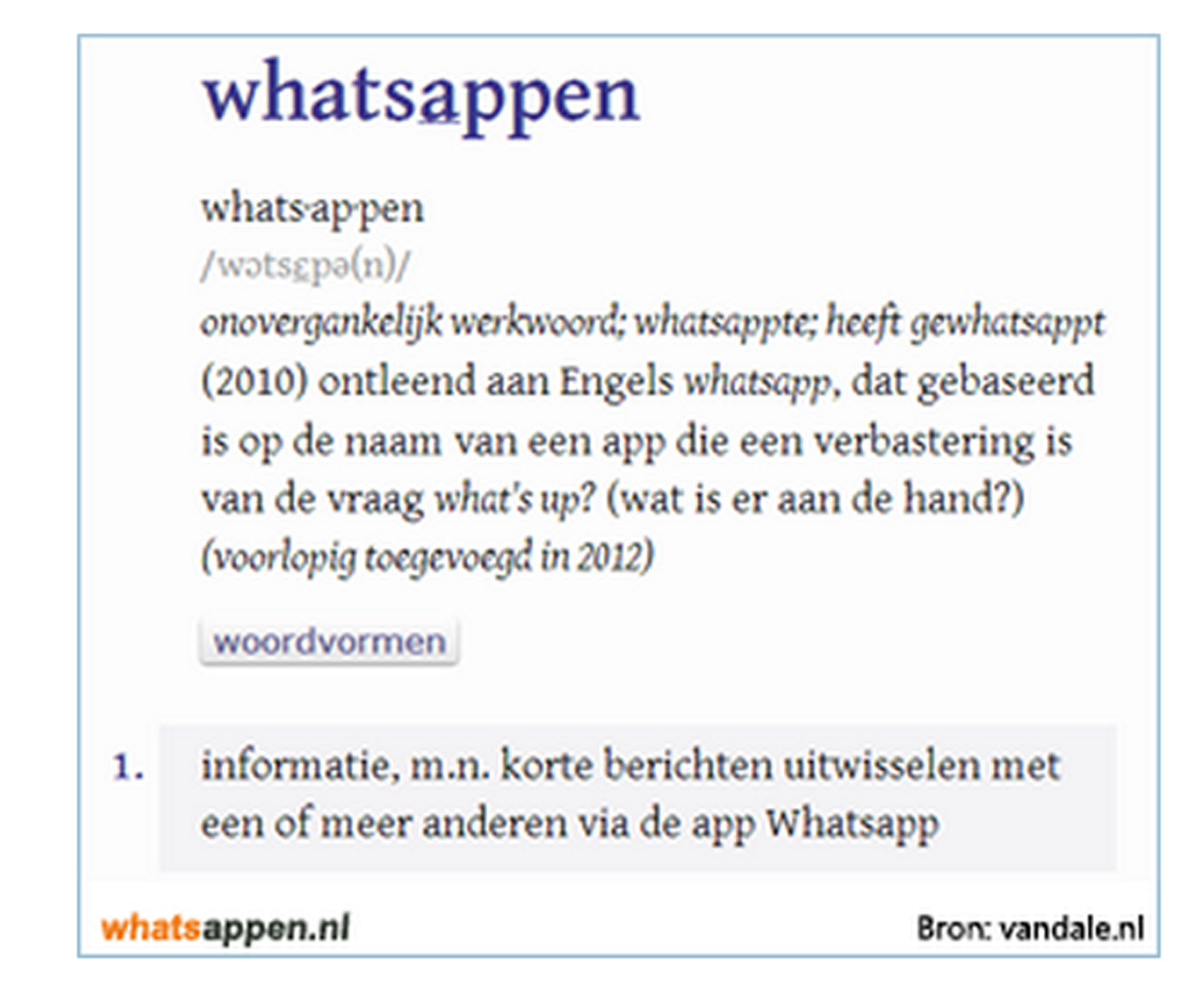 Whatsappen